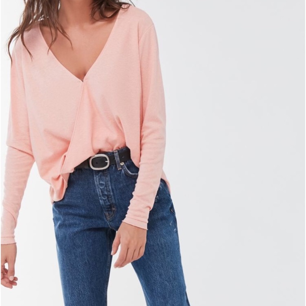 OU Callie Draped Surplice Top